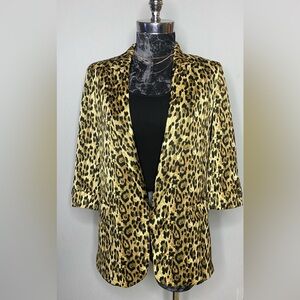 Women’s Zara Blazer Leopard Print Sz LARGE